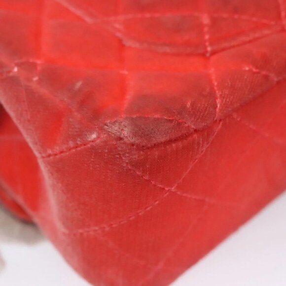 CHANEL Matelasse Chain Shoulder Bag Velor Pink CC Auth BD244V - Picture 4 of 16